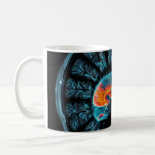 Caneca De Café ressonância magnética cerebral