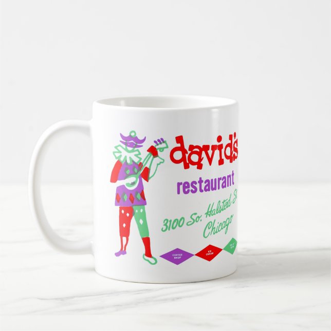 Caneca De Café Restaurante de David, Bridgeport, Chicago, IL (Esquerda)