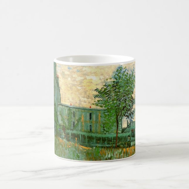 Caneca De Café Restaurante Sirene, Asnières por Vincent van Gogh (Centro)
