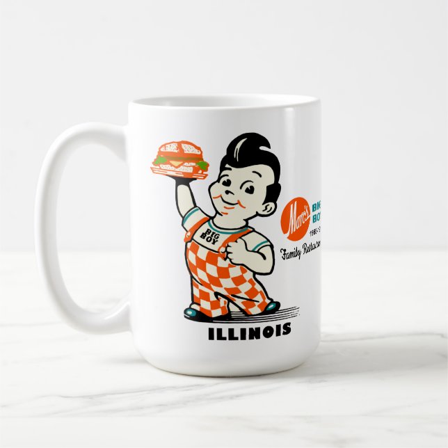 Caneca De Café Restaurantes Big Boy de Illinois (Esquerda)