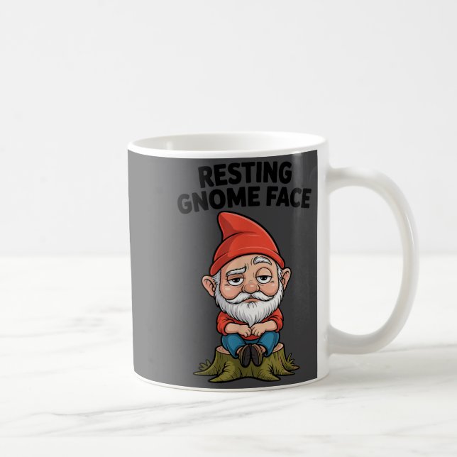 Caneca De Café Resting Gnome Face Cute Funny Christmas Kawaii Car (Direita)