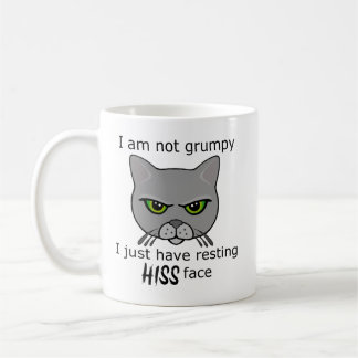 Caneca De Café Resting Sua Cinza de rosto Cat - PACOTE DE Benefíc