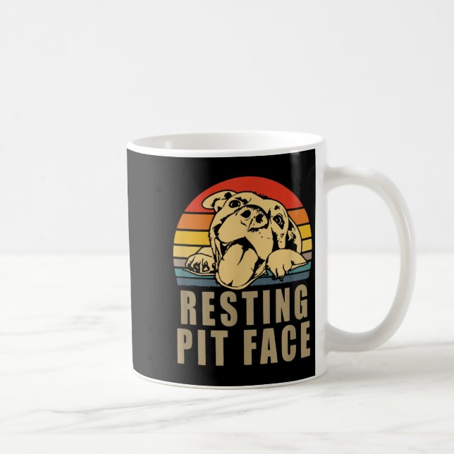 Caneca De Café Resting T Face - Tbull Lovers Gift For Men And Wom (Direita)