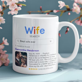 Caneca De Café Resultados engraçados da busca pela Melhor Esposa 