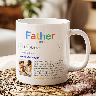 Caneca De Café Resultados engraçados da pesquisa "Melhor Pai de T
