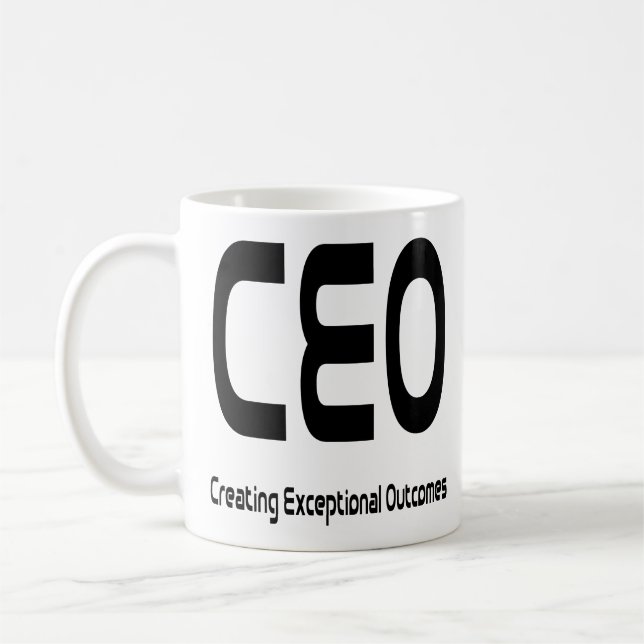 Caneca De Café Resultados excepcionais da criação do CEO (Esquerda)