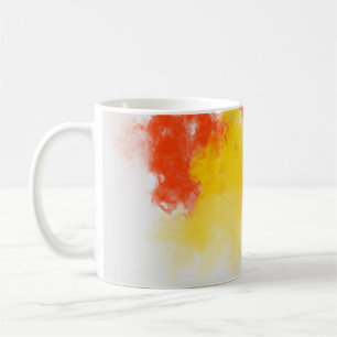 Caneca De Café Resumo das tintas aquáticas