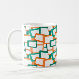 Caneca De Café Retângulos Modernos do Século médio