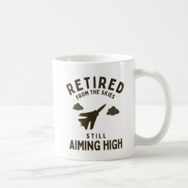 Caneca De Café Retirada Engraçada Da Força Aérea Dizendo Retirada