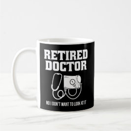 Caneca De Café Retirada Engraçada Médica Estetoscópio Retirada