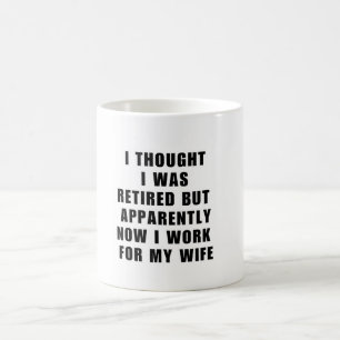 Caneca De Café Retirada Engraçada Retiree Humor Marido Esposa