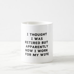 Caneca De Café Retirada Engraçada Retiree Humor Marido Esposa Caf