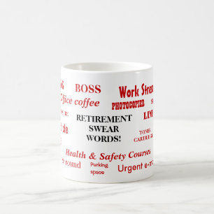 Caneca De Café Retirada Palavras Juradas Piada de Reforma Engraç