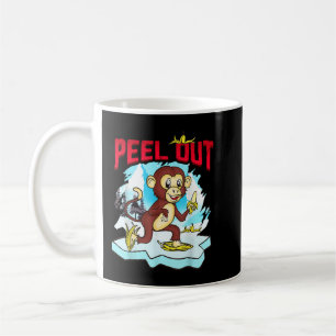 Caneca De Café Retirar Engraçado Skate De Gelo Chimpanzee Cute
