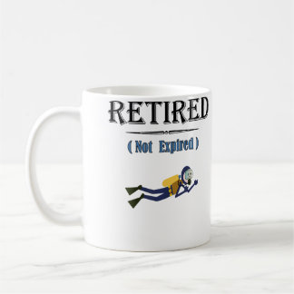 Caneca De Café Retired Not Expired Scuba Diving