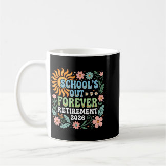 Caneca De Café Retired Teacher 2026 Retired Life Teacher