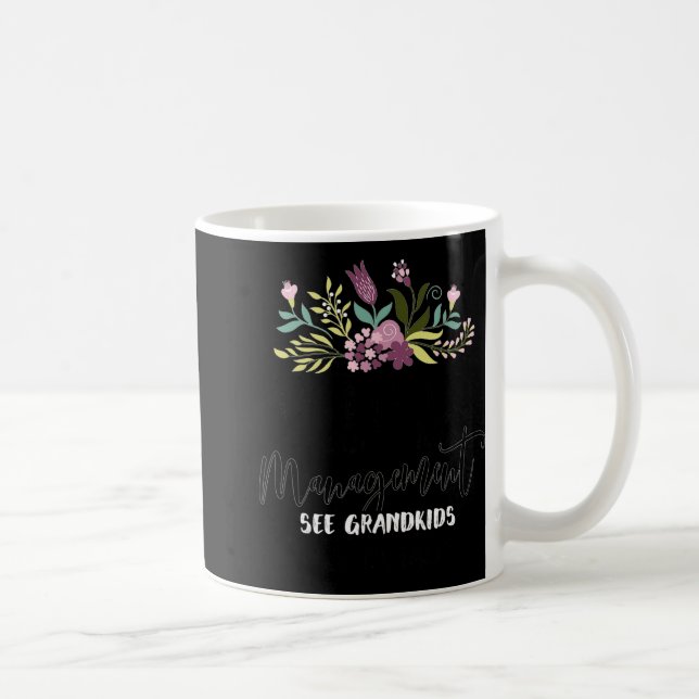 Caneca De Café Retired Under New Management See Grandkids Funny R (Direita)