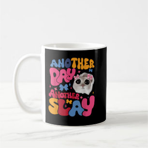 Caneca De Café Retrair Outro Dia Outro Pequeno Hamster De Areia