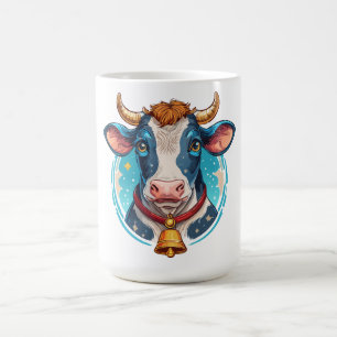 Caneca De Café Retrato da cabeça de vaca