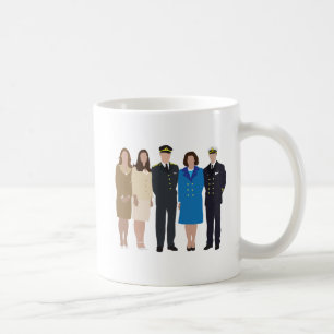 Caneca De Café Retrato da Família Real Sueca sem Rostos