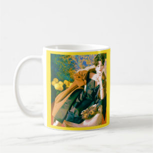 Caneca De Café Retrato da moda dos anos 50