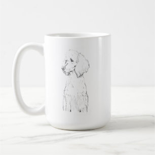 Caneca De Café Retrato de animal de estimação de Poodle Padrão