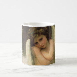 Caneca De Café Retrato de Anjo Cupido (Cupidon) por Bouguereau
