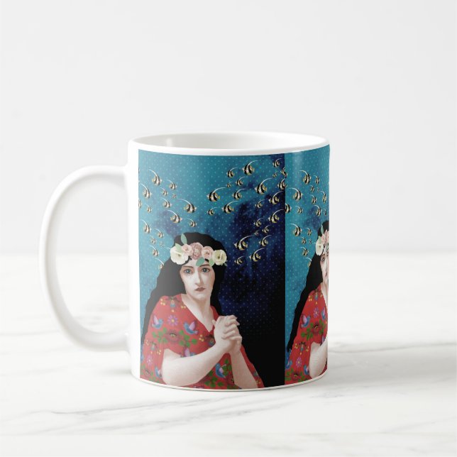 Caneca De Café Retrato de Arte (Esquerda)
