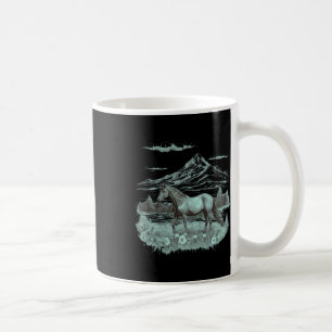 Caneca De Café Retrato de Arte Selvagem de Cavalo-de-Cavalo Vinta