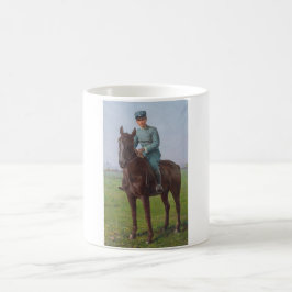 Caneca De Café Retrato de Attilio Triboletti (Soldado de Cavalari