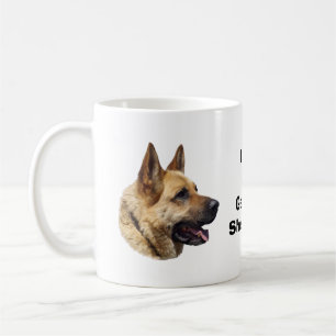 Caneca De Café Retrato de cão German shepherd alsaciano