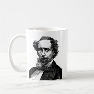 Caneca De Café Retrato de Charles Dickens