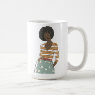 Caneca De Café Retrato de Fashion Vignette