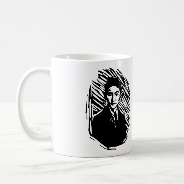 Caneca De Café Retrato de Franz Kafka (Esquerda)