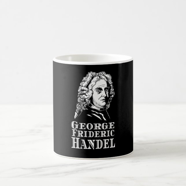 Caneca De Café Retrato de George Frideric Handel (Centro)