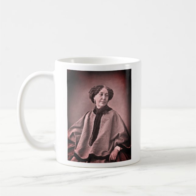 Caneca De Café Retrato de George Sand por Nadar (Esquerda)
