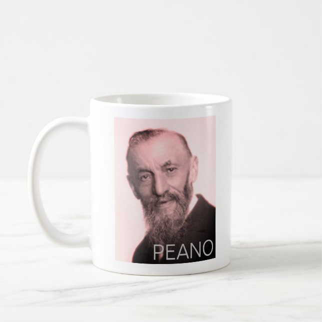 Caneca De Café Retrato de Giuseppe Peano Café Mug (Esquerda)