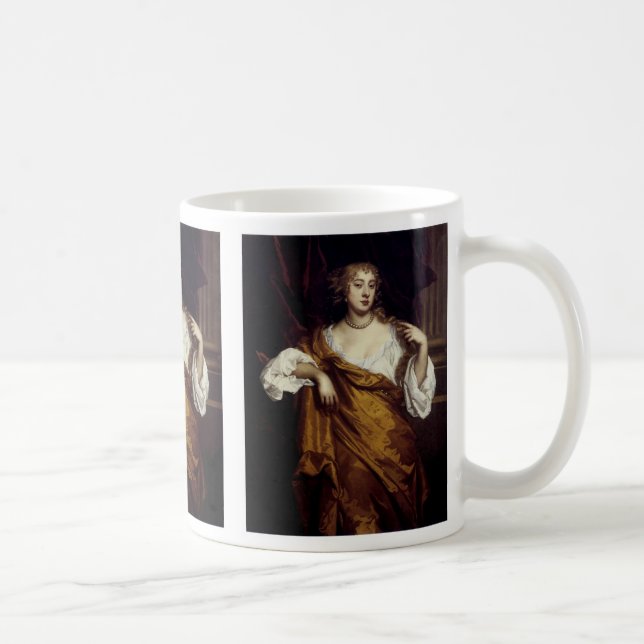Caneca De Café Retrato de Hon. Mary Wharton (Direita)