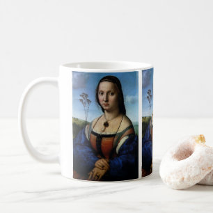 Caneca De Café Retrato de Maddalena Doni por Raphael Sanzio