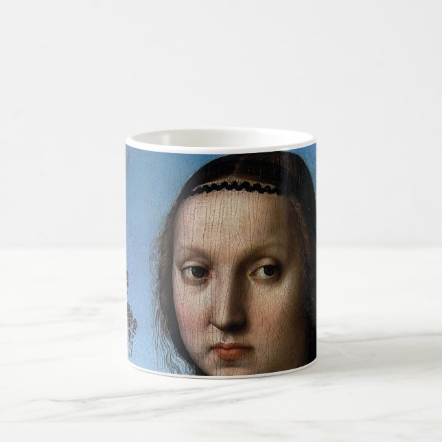 Caneca De Café Retrato de Maddalena Doni por Raphael Sanzio (Centro)