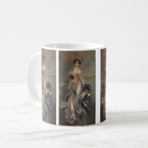 Caneca De Café Retrato de Martha Regnier por Giovanni Boldini 