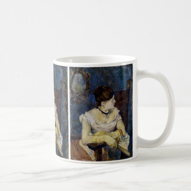 Caneca De Café Retrato de Mette Gauguin, Esposa do Artista (Direita)