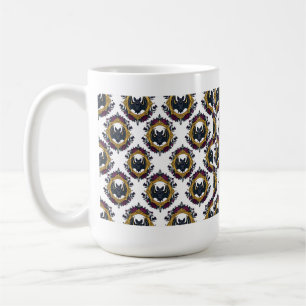 Caneca De Café Retrato de Morcego Vitoriano Arte Gótica de Hallow