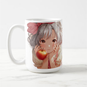 Caneca De Café retrato de personagem de anime moe fofo