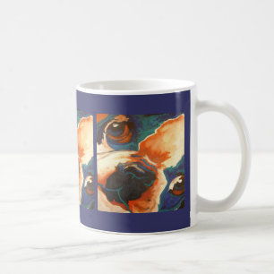 Caneca De Café Retrato de Pet Bulldog Francês