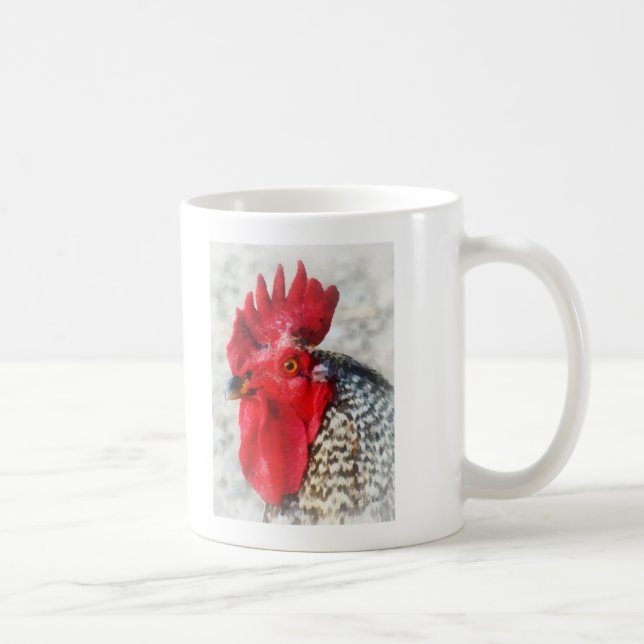 Caneca De Café Retrato de um galo (Direita)