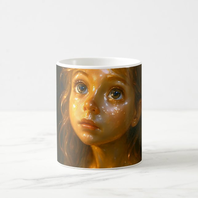 Caneca De Café Retrato de uma Menina (Centro)
