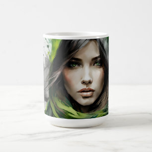 Caneca De Café retrato de uma mulher
