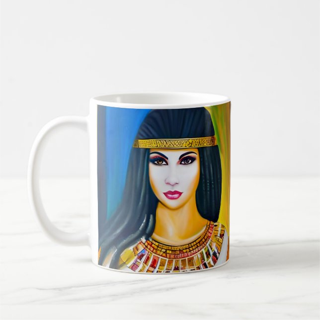 Caneca De Café Retrato de uma princesa egípcia (Esquerda)