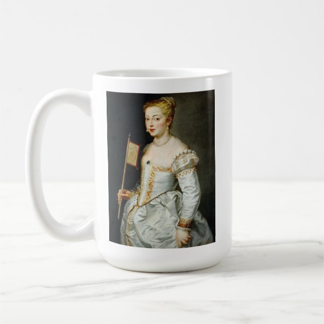 Caneca De Café Retrato de uma Senhora de Peter Paul Rubens (Esquerda)